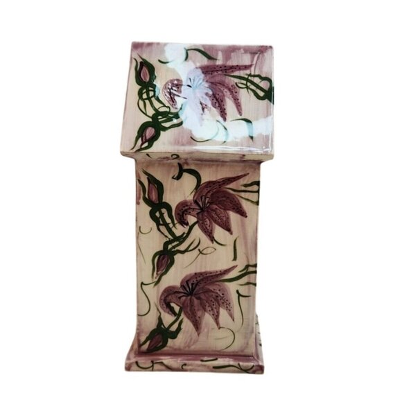 Hand-Painted Ceramic Birdhouse With Floral Design By Visions Of Nature Mary M Co - Picture 6 of 12